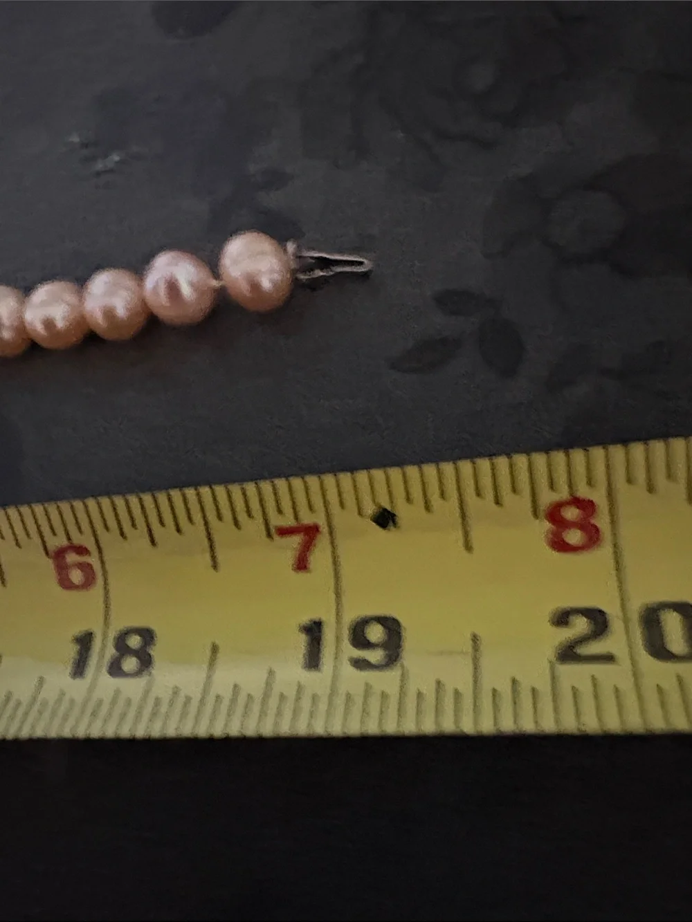 VINTAGE FRESHWATER TINTED PINK PEARL 19